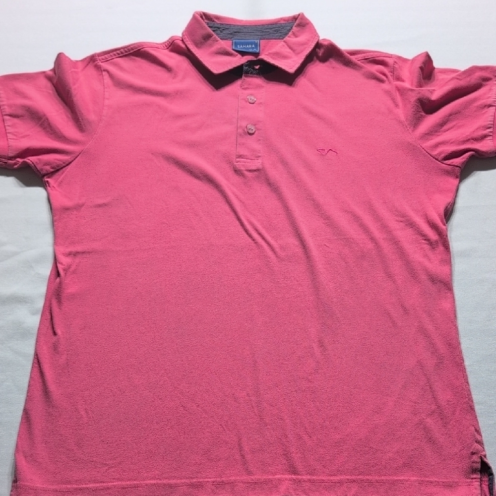 Sahara Pink Polo Shirt Casual Comfort Short Sleeves